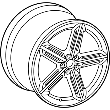 Audi TTS Quattro Alloy Wheels - 8J0-601-025-CM