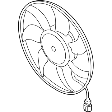 Audi A4 Cooling Fan Assembly - 8W0-959-455-T