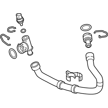 Audi Q3 Coolant Pipe - 5QF-122-051-BE