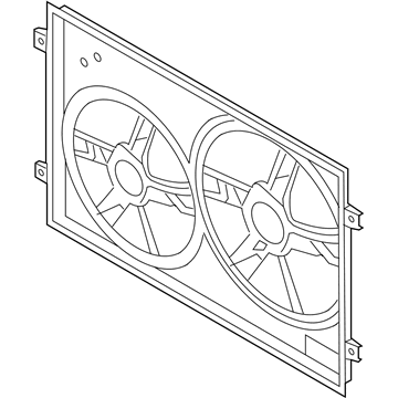 Audi Cooling Fan Shroud - 8N0-121-205-B