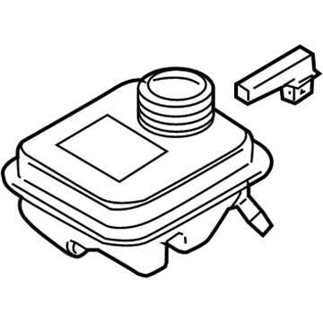 Audi Brake Master Cylinder Reservoir - 4E0-611-301-A