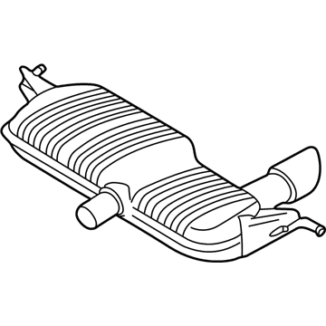 Audi TT Muffler - 8N0-253-609-Q