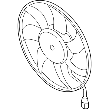 Audi A4 Cooling Fan Assembly - 8W0-959-455-AC