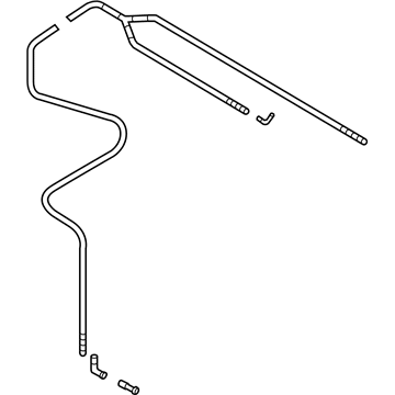 Audi Windshield Washer Hose - 4F0-955-953-B