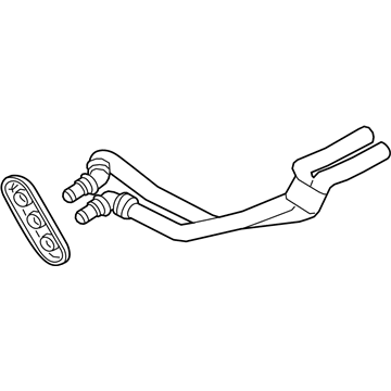 Audi Heater Hose - 80A-819-350-D