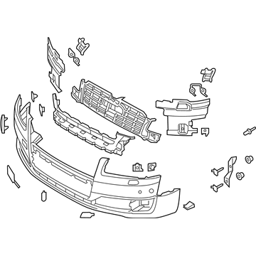 Audi S8 Bumper - 4H0-807-065-L-GRU