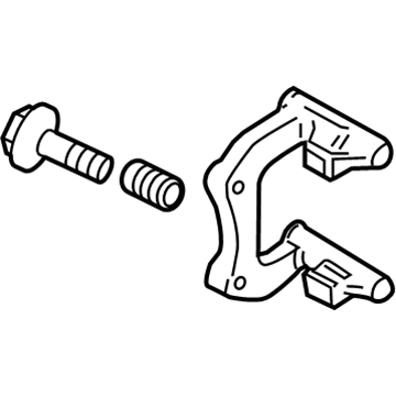 Audi Brake Caliper Bracket - 4H0-615-426-A