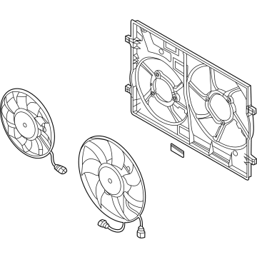 Audi S3 Cooling Fan Assembly - 5WA-121-203-Q