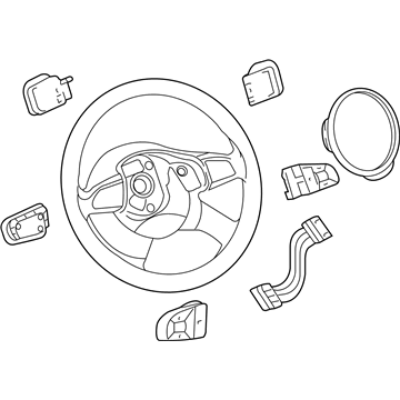 Audi Q7 Steering Wheel - 4E0-419-091-CL-WVG