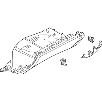 Audi A8 Quattro Glove Box - 4H1-880-302-B-EM4