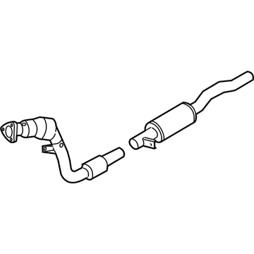 2005 Audi A8 Quattro Catalytic Converter - 4E0-254-550-TX