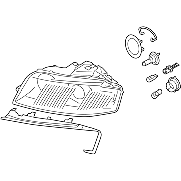 Audi A3 Quattro Headlight - 8P0-941-029-AE