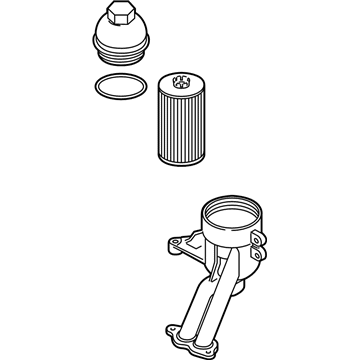 Audi Oil Filter Housing - 07L-115-401-F