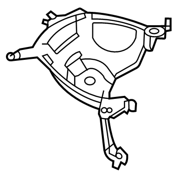 Audi A7 Sportback Cooling Fan Bracket - 4K0-121-409-D