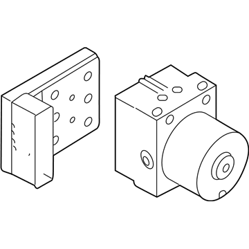 Audi A3 ABS Control Module - 1K0-614-517-H-BEF