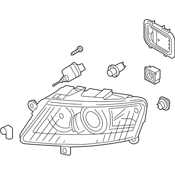 Audi A6 Headlight - 4F0-941-029-EK