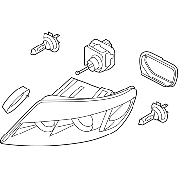 Audi Headlight - 4L0-941-004-F