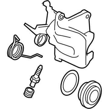 Audi TT Brake Caliper - 1K0-615-423-K