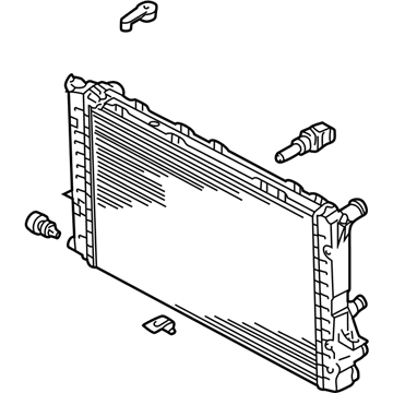 Audi A8 Radiator - 4D0-121-251-F