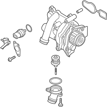 Audi A4 Quattro Water Pump - 06H-121-026-ED