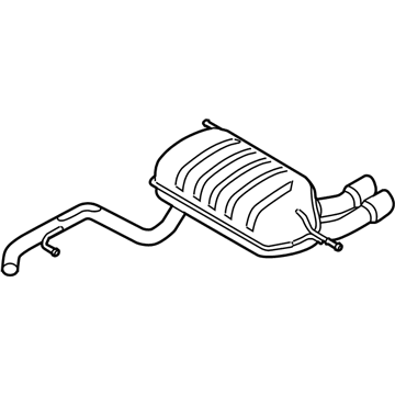 Audi Q3 Quattro Muffler - 8U0-253-609-AT