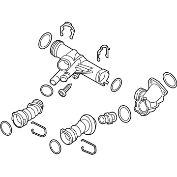 Audi Thermostat Housing - 04L-121-026-AH