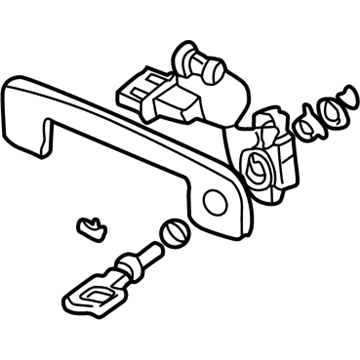 Audi Door Lock Cylinder - 4A0-837-064-D