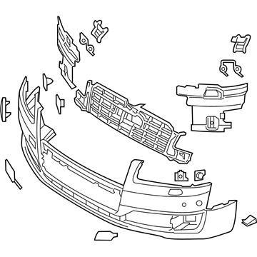 Audi A8 Quattro Bumper - 4H0-807-065-J-GRU