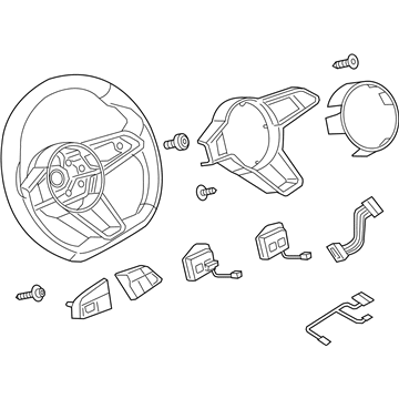 2017 Audi TT Quattro Steering Wheel - 8S0-419-091-T-1KT