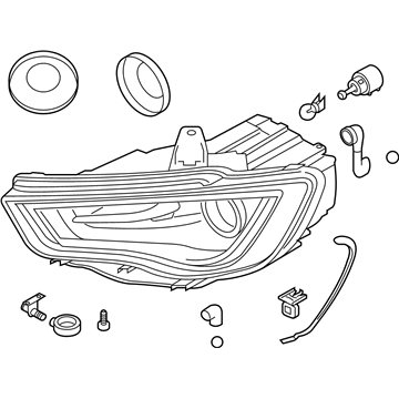 Audi A3 Quattro Headlight - 8V0-941-043-B