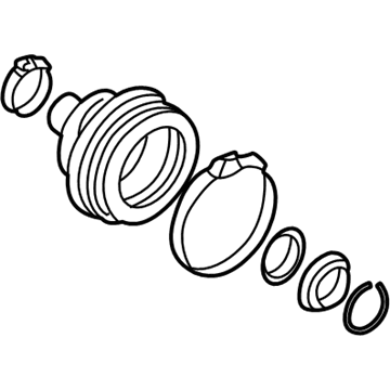 Audi CV Joint Boot - 893-498-203-B