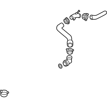 Audi TT Coolant Pipe - 8N0-122-101-D