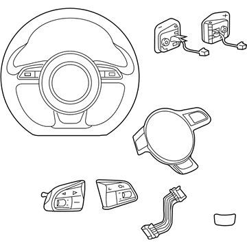 Audi RS7 Steering Wheel - 4G8-419-091-AA-NOQ