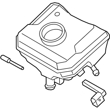 Audi Brake Master Cylinder Reservoir - 80A-698-301