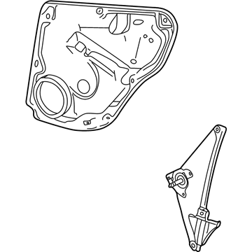 Audi Cabriolet Window Regulator - 1J5-839-729-J