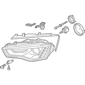 Audi A5 Quattro Headlight - 8T0-941-043-E