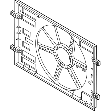 Audi Cooling Fan Shroud - 5WA-121-205