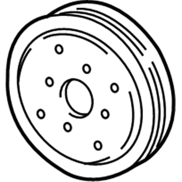 Audi Water Pump Pulley - 06M-121-031-D