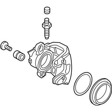 Audi Brake Caliper - 8W0-615-124