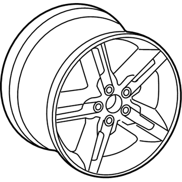 Audi TT Quattro Alloy Wheels - 8J0-601-025-CF