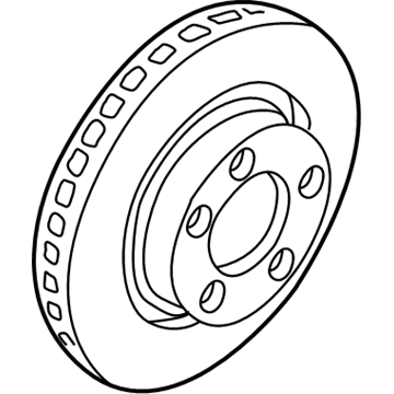 Audi Brake Disc - 4A0-615-301-D