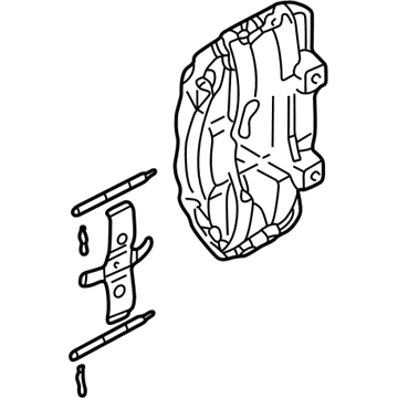 Audi S8 Brake Caliper - 4D0-615-107-D