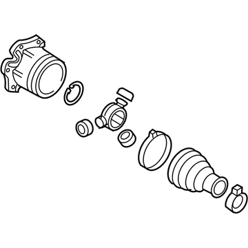 Audi A3 Quattro CV Joint - 1K0-498-103-G