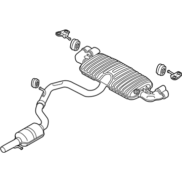 Audi TT Muffler - 8J0-253-181-BA