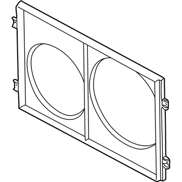 Audi Cooling Fan Shroud - 8N0-121-205-A