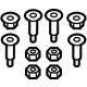 Audi 8S8-898-022 Adjust Bracket Hardware Kit