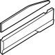 Audi 89A-853-969-A-GRU Lower Molding